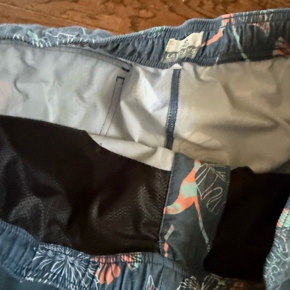 Rip Curl Floral Leaf Swim Trunks - blue white Men’s size Large beach vibes - Picture 6 of 9